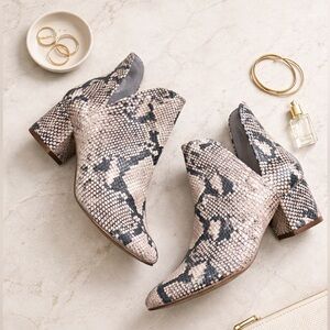 Steve Madden Snakeskin Mule/ Bootie/ Ankle Boot